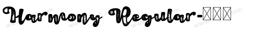 Harmony Regular字体转换